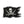 Load image into Gallery viewer, Pirate Flag Skull Cross Swords White on Black Patch - PATCHERS Iron on Patch
