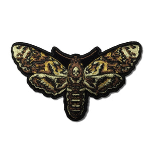Psycho Moth with Skull Patch - PATCHERS Iron on Patch
