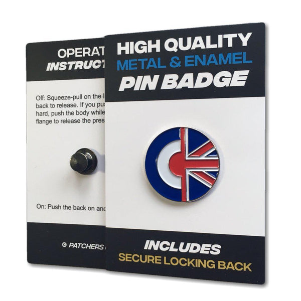 Roundel Union Jack Pin Badge - PATCHERS Pin Badge