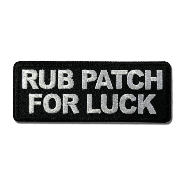 Rub Patch For Luck Patch - PATCHERS Iron on Patch
