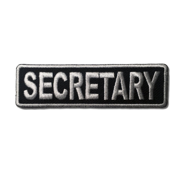 Secretary White on Black Patch - PATCHERS Iron on Patch