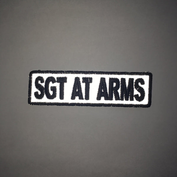 Sgt At Arms Reflective Patch - PATCHERS Iron on Patch