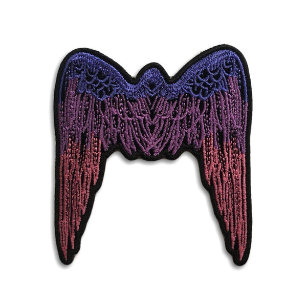 Small Angel Wings Pink Patch - PATCHERS Iron on Patch