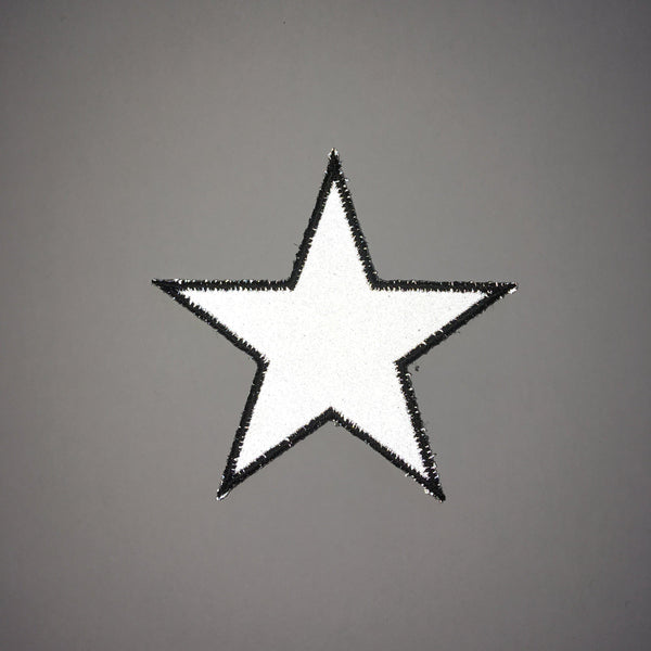 Small Reflective Star Patch - PATCHERS Iron on Patch