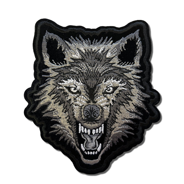 Snarling Wolf Patch - PATCHERS Iron on Patch