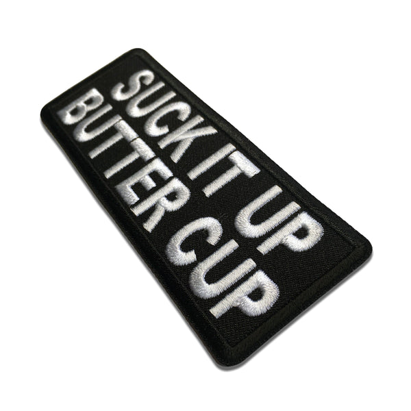 Suck It Up Butter Cup Patch - PATCHERS Iron on Patch