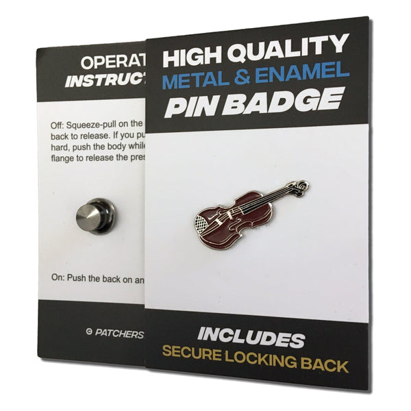 Violin Pin Badge - PATCHERS Pin Badge