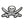 Load image into Gallery viewer, White Pirate Sword Skull Patch - PATCHERS Iron on Patch