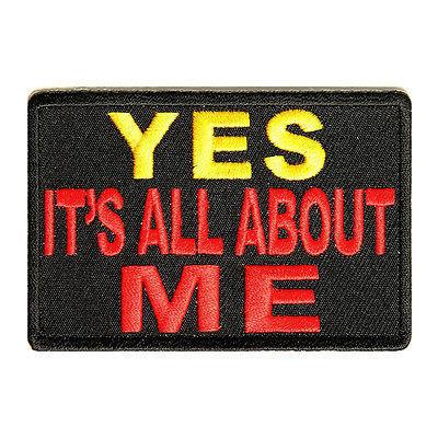 Yes It's All About Me Red Yellow Patch - PATCHERS Iron on Patch