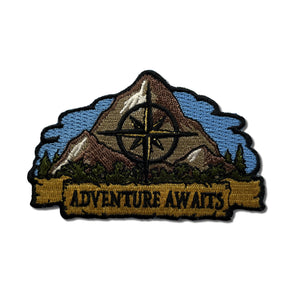 Adventure Awaits Hiker Patch - PATCHERS Iron on Patch