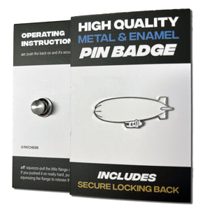Airship - Blimp Pin Badge - PATCHERS Pin Badge