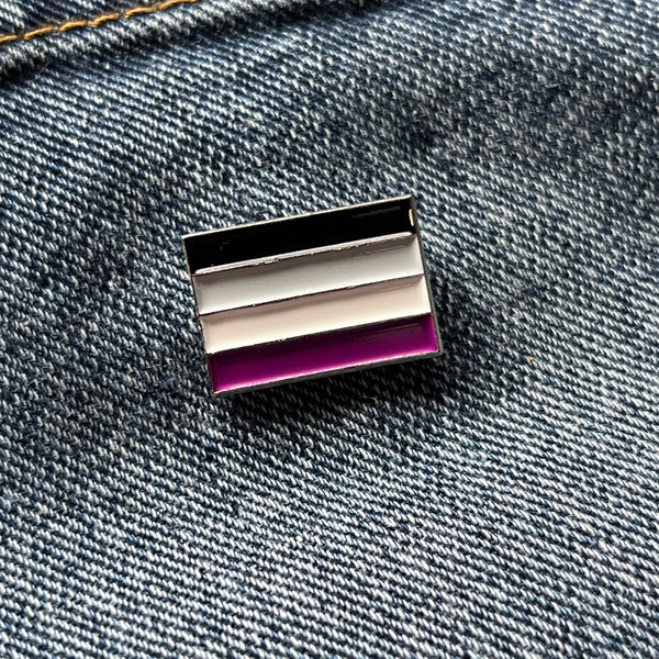 Asexual Pride Flag Pin Badge - PATCHERS Pin Badge