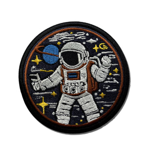 Astronaut in Space Patch - PATCHERS Iron on Patch