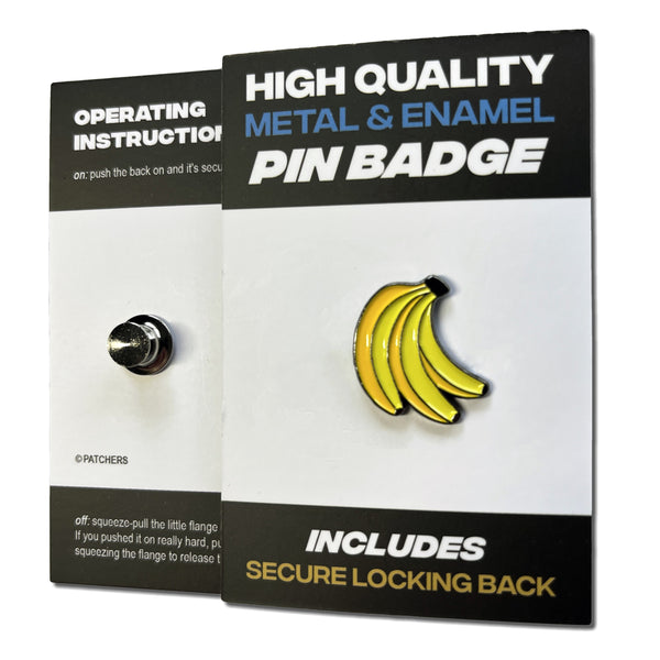 Bananas Pin Badge - PATCHERS Pin Badge