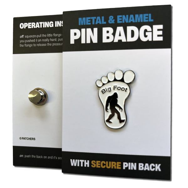 Big Foot Sasquatch Pin Badge - PATCHERS Pin Badge