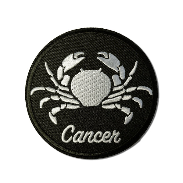 Cancer Zodiac Round Patch - PATCHERS Iron on Patch