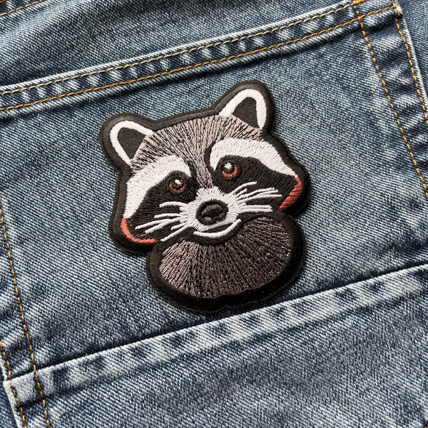 Cheeky Raccoon Patch - PATCHERS Iron on Patch