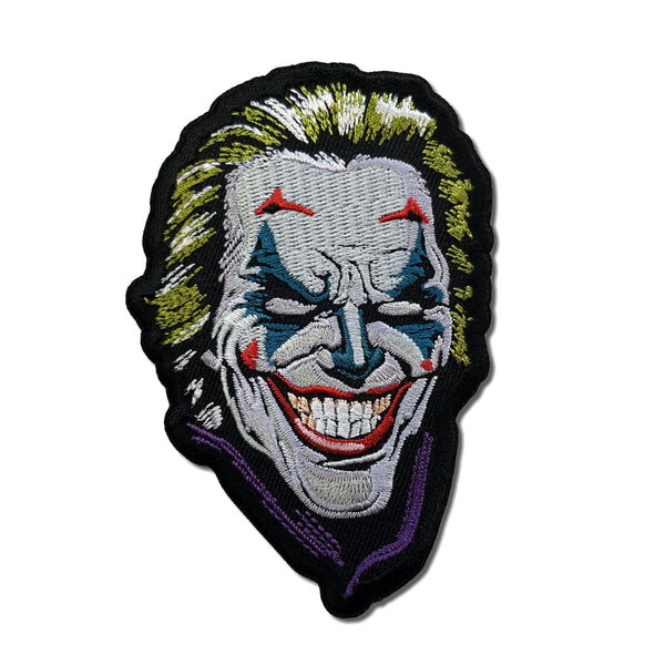 Clown Green Blue White Patch - PATCHERS Iron on Patch