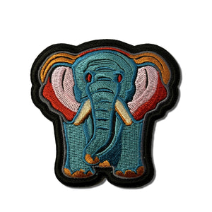 Colourful Elephant Patch - PATCHERS Iron on Patch