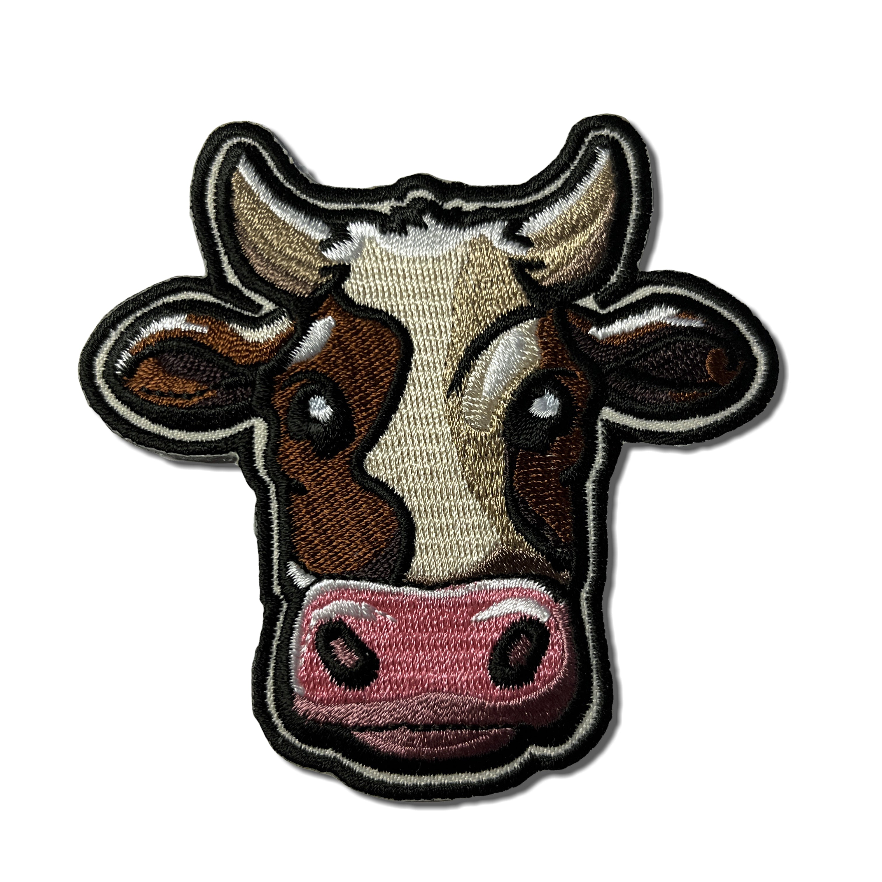 Cow Patch Label Embroidered Cow Iron on Sew on Patch – PATCHERS