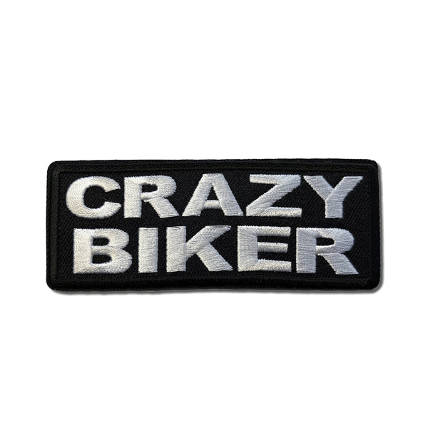 Crazy Biker Patch - PATCHERS Iron on Patch