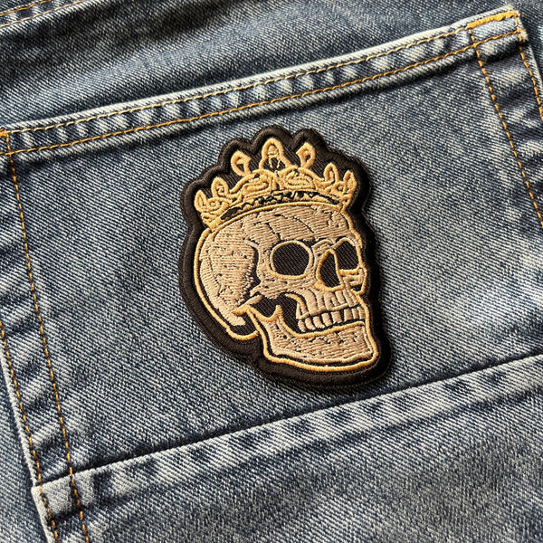 Crown Skull Patch - PATCHERS Iron on Patch