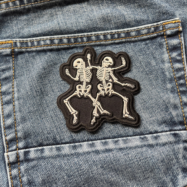 Dancing Skeletons Patch - PATCHERS Iron on Patch