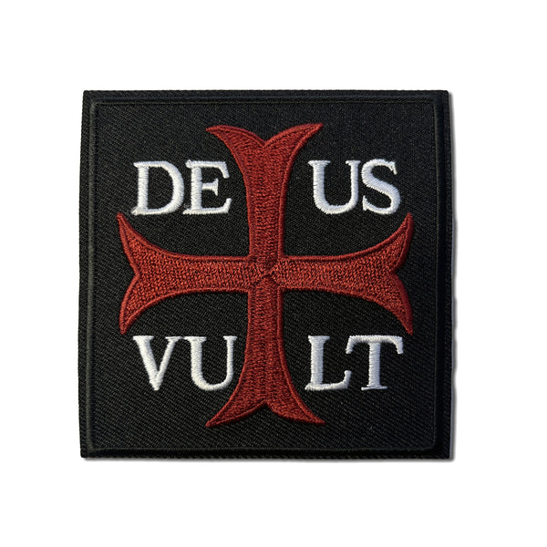 Deus Vult God Wills Christian Patch - PATCHERS Iron on Patch