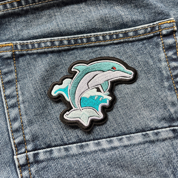 Dolphin Patch - PATCHERS Iron on Patch