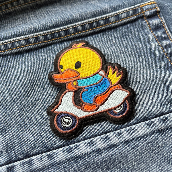 Duck Biker Patch - PATCHERS Iron on Patch