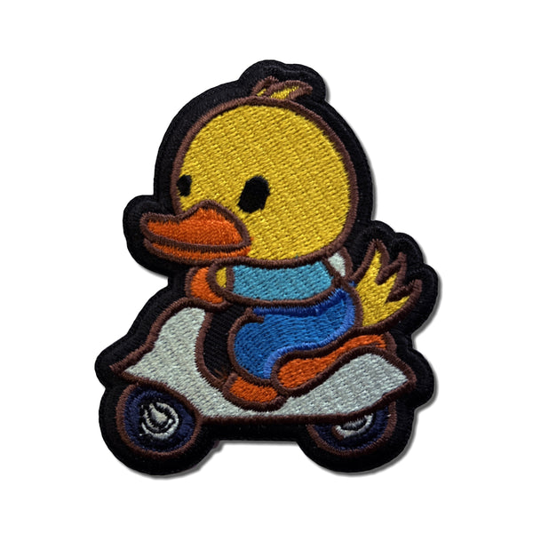 Duck Biker Patch - PATCHERS Iron on Patch