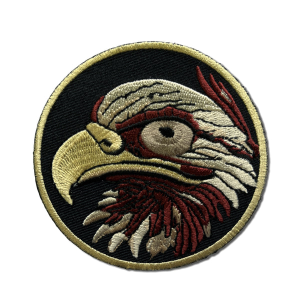 Eagle Head Round Patch - PATCHERS Iron on Patch