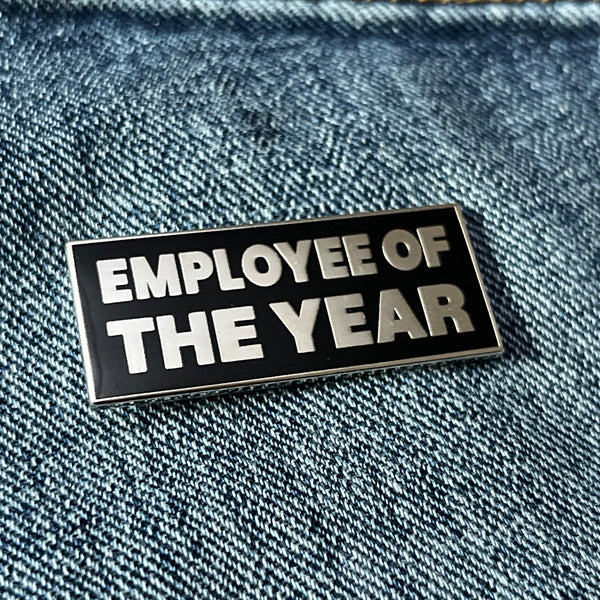 Employee of the Year Silver Pin Badge - PATCHERS Pin Badge