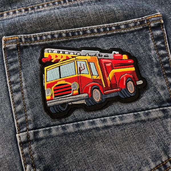 Fire Engine Truck Patch - PATCHERS Iron on Patch