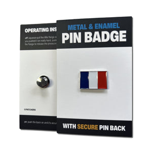 France Flag Pin Badge - PATCHERS Pin Badge