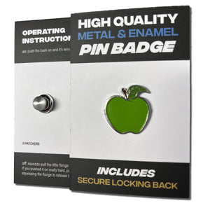 Green Apple Pin Badge - PATCHERS Pin Badge