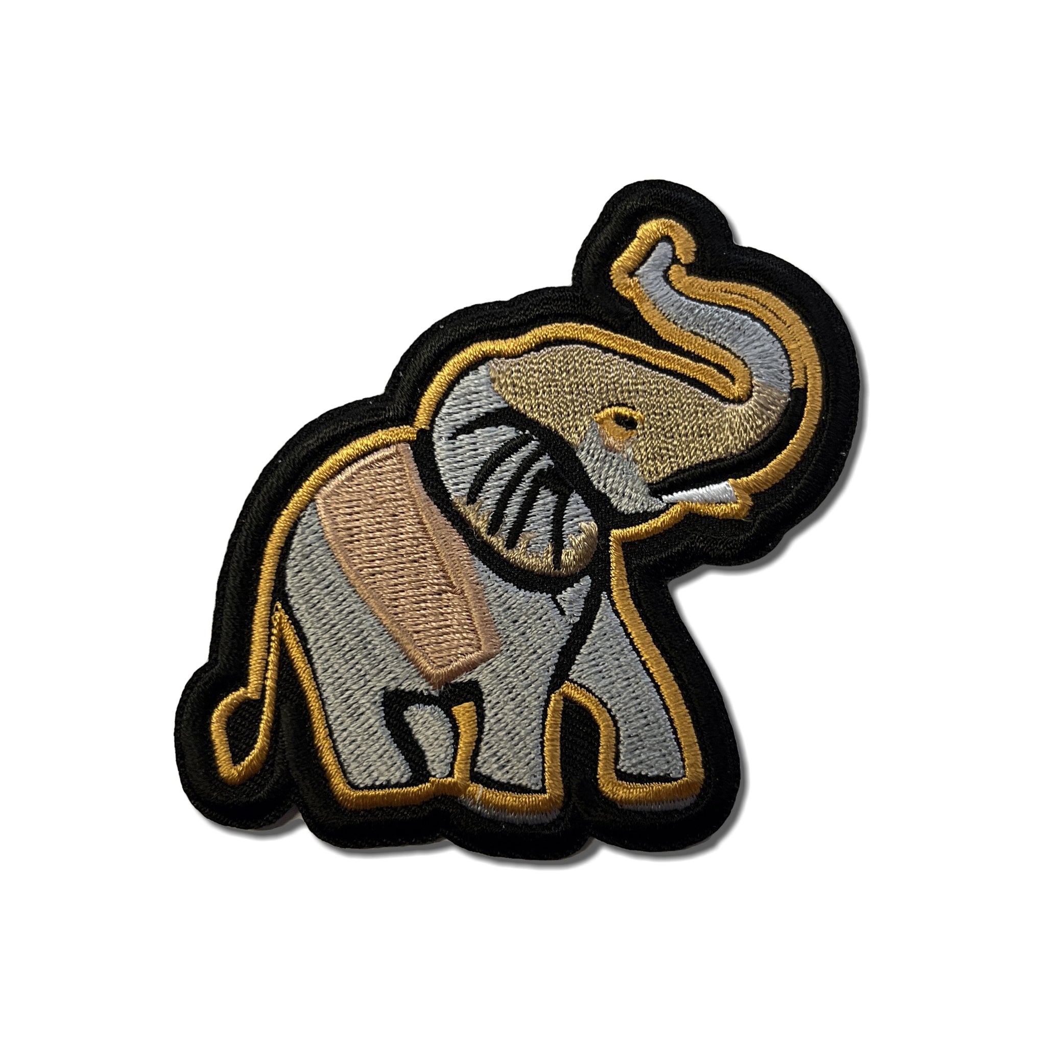 Embroidered Grey Elephant Iron on Sew on Patch – PATCHERS