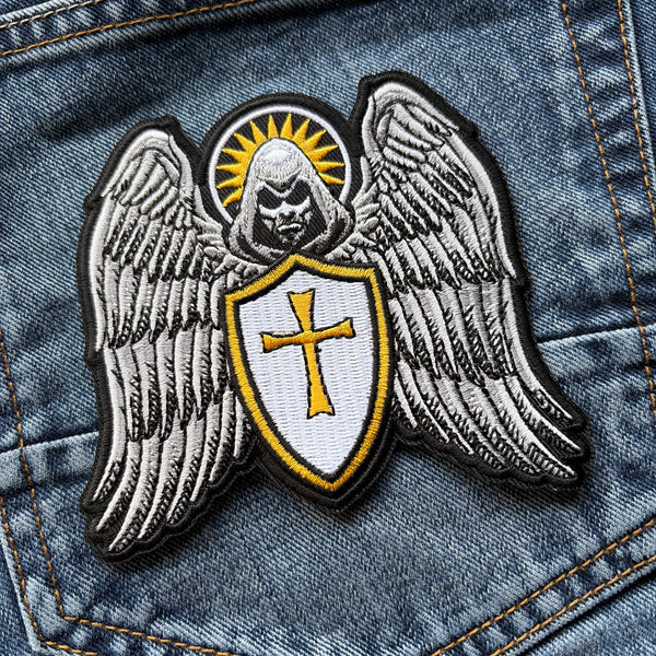 Guardian Angel Shield Cross Patch
