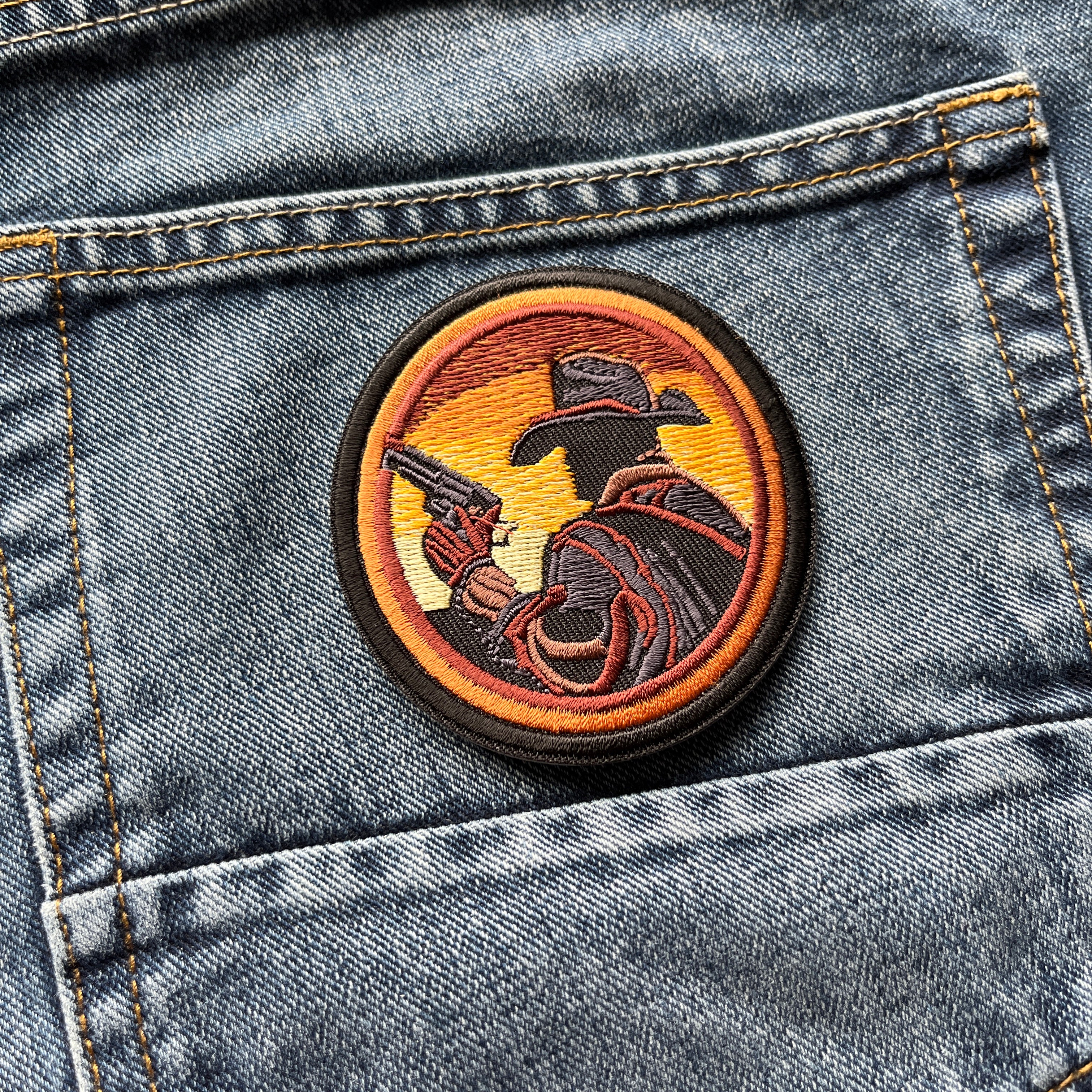 Embroidered Gun Slinger Iron on Sew on Patch – PATCHERS