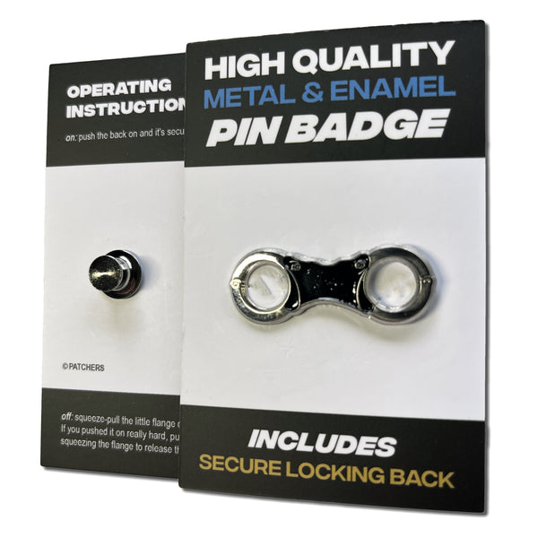 Handcuff Pin Badge - PATCHERS Pin Badge