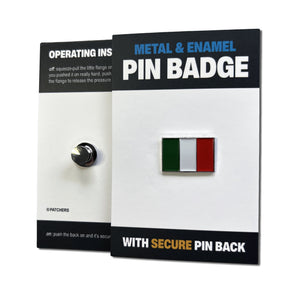 Italy Italian Flag Pin Badge - PATCHERS Pin Badge