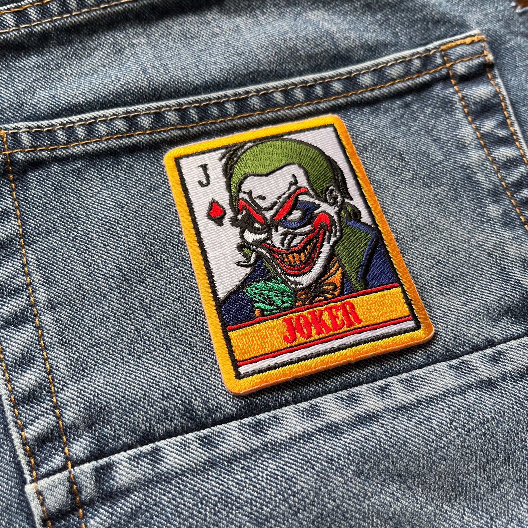 Embroidered Joker Card Iron on Sew on Patch – PATCHERS