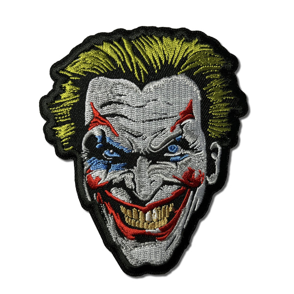 Joker Clown Head Patch - PATCHERS Iron on Patch