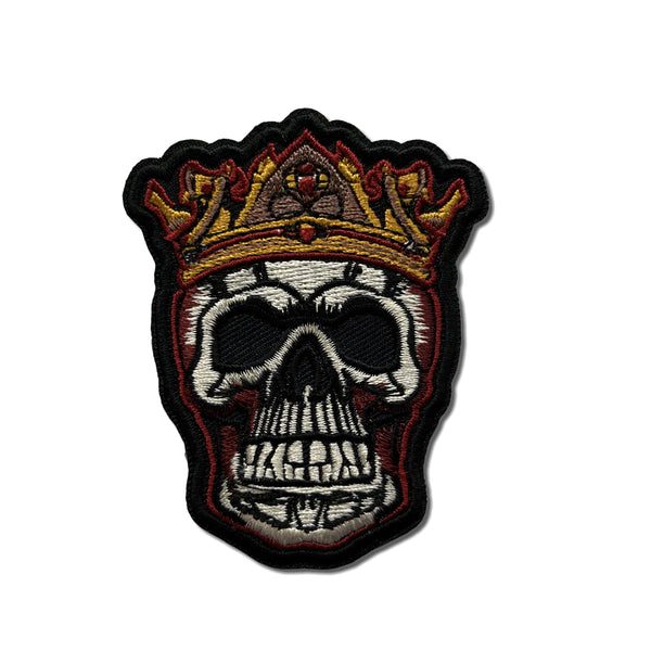 King Skull Patch - PATCHERS Iron on Patch