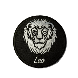 Leo Zodiac Round Patch - PATCHERS Iron on Patch