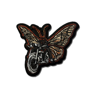 Moth Biker Patch - PATCHERS Iron on Patch