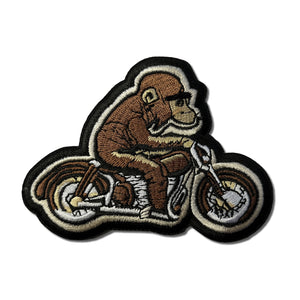 Motorcycle Monkey Patch - PATCHERS Iron on Patch