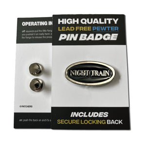 Night Train Pewter Pin Badge - PATCHERS Pin Badge