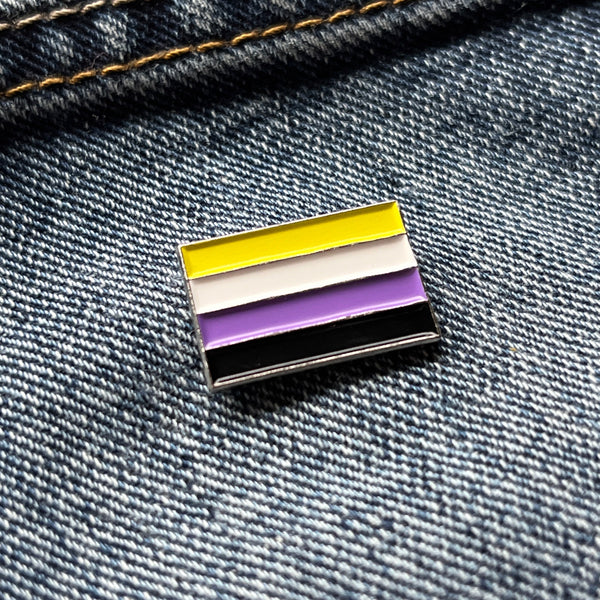 Non Binary Pride Flag Pin Badge - PATCHERS Pin Badge