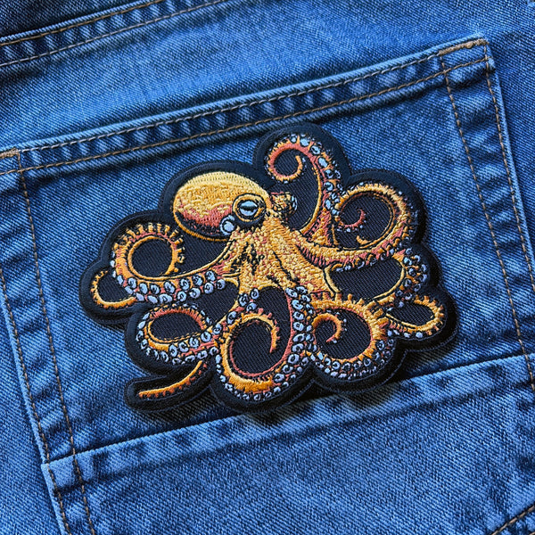 Octopus Yellow Orange Patch